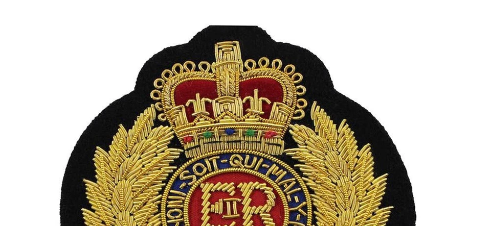 Royal Engineer Blazer Badge ER Gold Wire Badge Embroidered crest Customized Hand - Image 3 of 3