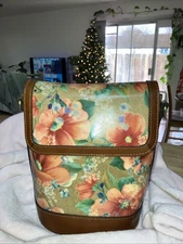 Patricia Nash Small Leather Crossbody Purse Paisley Print