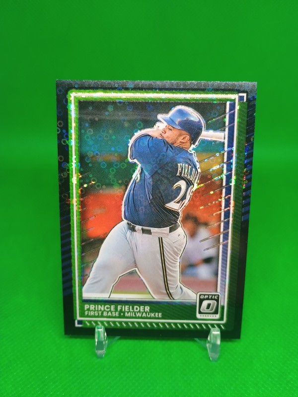 2025 Donruss Optic Prince Fielder Black Disco Prizm Milwaukee Brewers #62