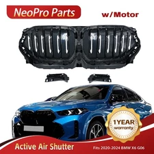 Front Active Air Shutter Black & Siver w/ Motor For BMW X6 G06 20-24 51749447386