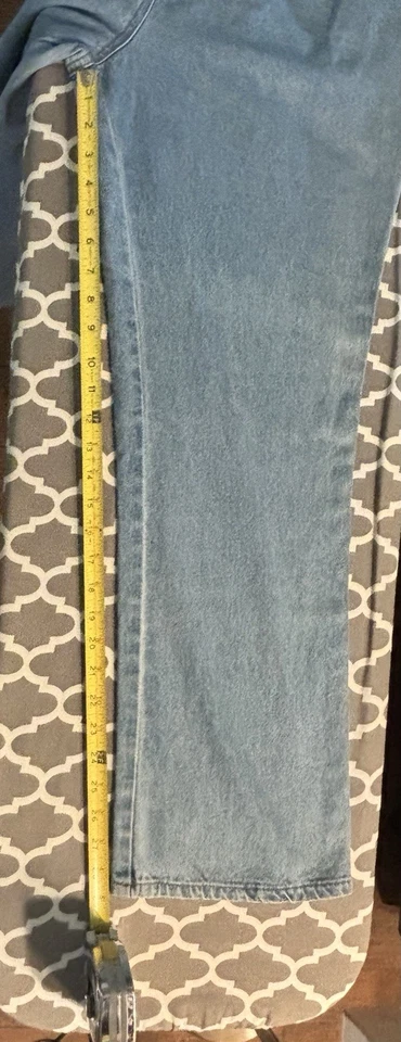 New Addition Maternity Blue Cotton Denim Pull Up Jeans Size 12 - Image 4 of 4
