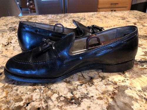 Zapatos de vestir Alden para hombre mocasines de borla negros talla 8,5 aire acondicionado - Imagen 9 de 12