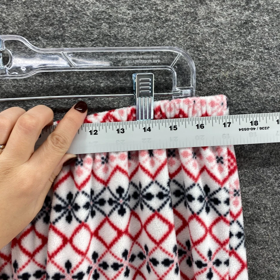 Pantalones de pijama Croft & Barrow para mujer L grandes rosa geométrico tiro alto polar dormir Foto 3 de 4