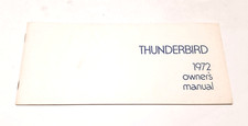 Oem 1972 Ford Thunderbird Owners Manual