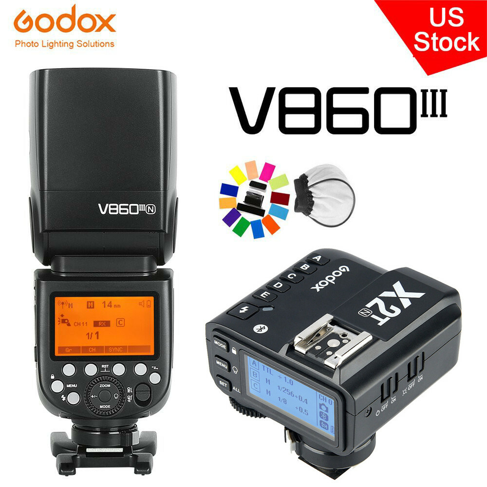 US Godox V860III-N 2.4G TTL HSS Flash Speedlite Light+X2T-N US Godox V860III-N 2.4G TTL HSS Flash Speedlite Light+X2T-N