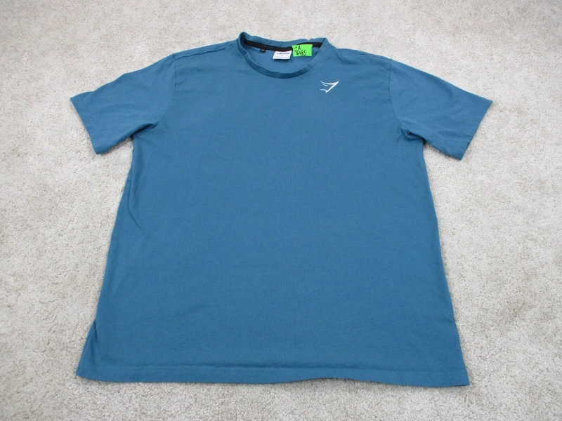 gymshark athletic casual crew neck cotton shirt
