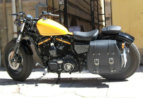 BORSA BISACCIA SINGOLA MONO HARLEY DAVIDSON SPORTSTER IRON FORTY EIGHT 883 1200 - Foto 7 di 12