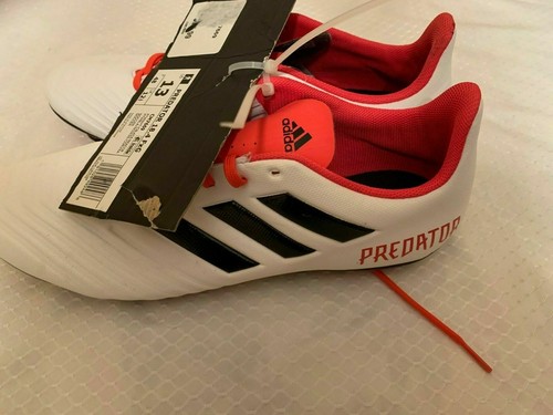 Adidas Predator 18.4 Fxg White/Black/Red Soccer Shoes Size 13 - Picture 3 of 4
