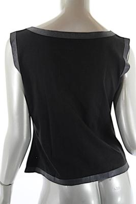 PHILOSOPHY DI A FERRETTI ノースリーブ　Ｍ PHILOSOPHY Di Alberta Ferretti Black Cotton Blend Stretch