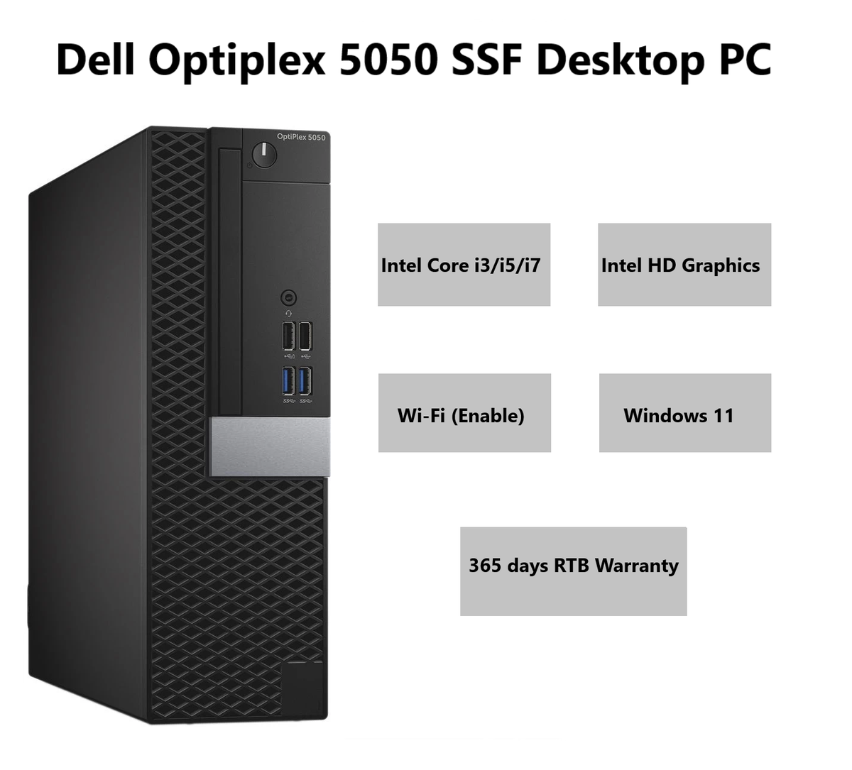 PC HP ProDesk 600 G3 Mini Intel G4400T RAM 8Go SSD 240Go W11 WiFi