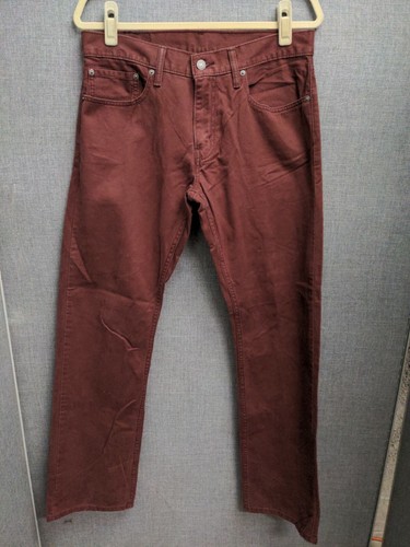 Levi Strauss 514 Burgundy Straight Leg 