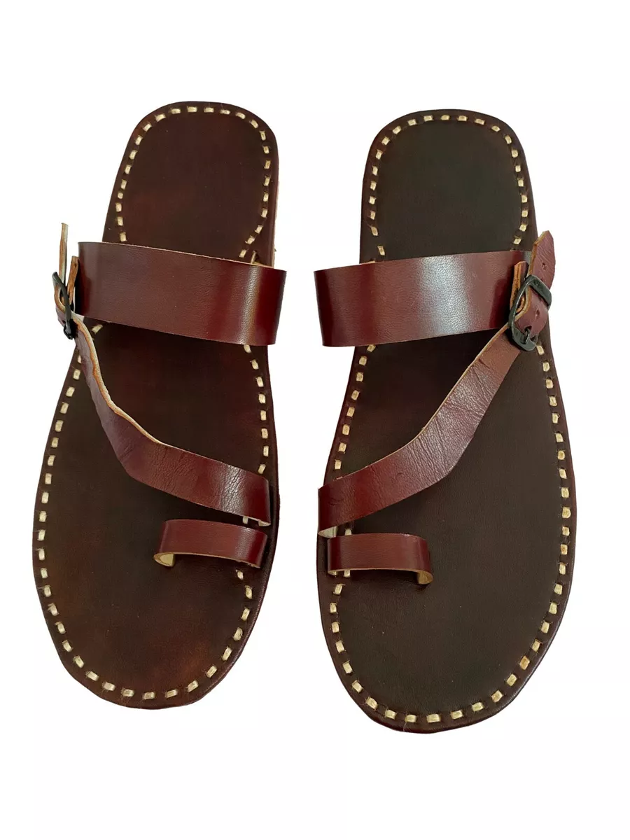 Handcrafted leather shop sandals
