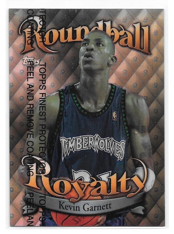 KEVIN GARNETT REFRACTOR 1998-99 TOPPS ROUNDBALL ROYALTY R2 MINN TIMBERWOLVES HOF