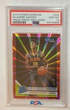2019 Donruss De'Andre Hunter Press Proof Red Laser Rated Rookie PSA 10 #66/99 SP