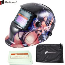 Hot Girl Solar Auto Darkening Welding Helmet Arc Tig mig certified mask grinding