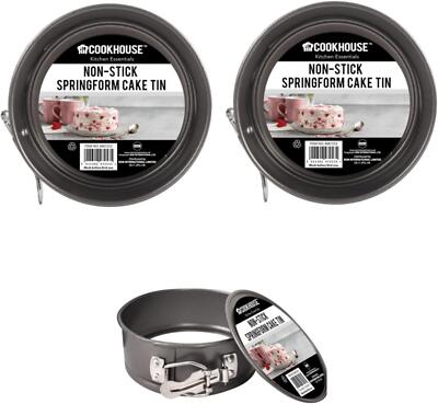 Kuchenform Antihaft Springform Easy Release Kohlenstoffstahl Goldflon 12 cm 2er Pack