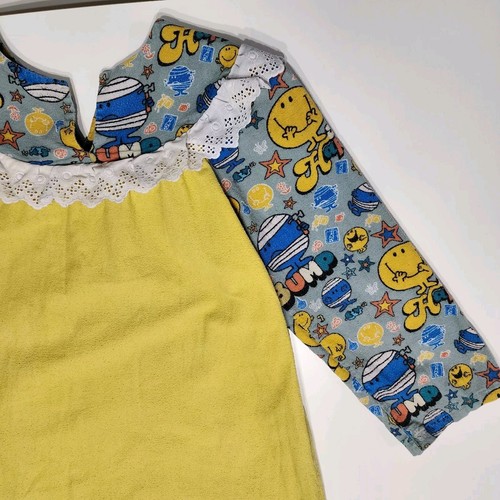 Vintage Mr Men Dress Handmade Girls Size 8-10 Years 1980s *Pilling Stain READ - Picture 10 of 16