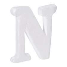 Foam Letters N Letter EPS White Polystyrene Letter Foam 100mm/4 Inch