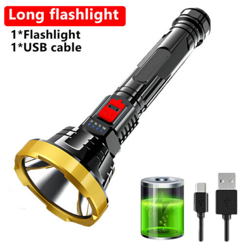 P700 LED Rechargeable Tactical Laser Flashlight 90000 High Lumens