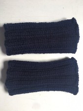BOOT CUFFS KNIT NAVY BLUE KNIT L 8  