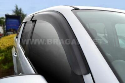 Fensterabweiser - Klebstoff passend für Dacia Staub 10 - 17 getöntes Acrylschild