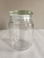 Clear Glass Canister with Air Tight Lid   5 " Tall