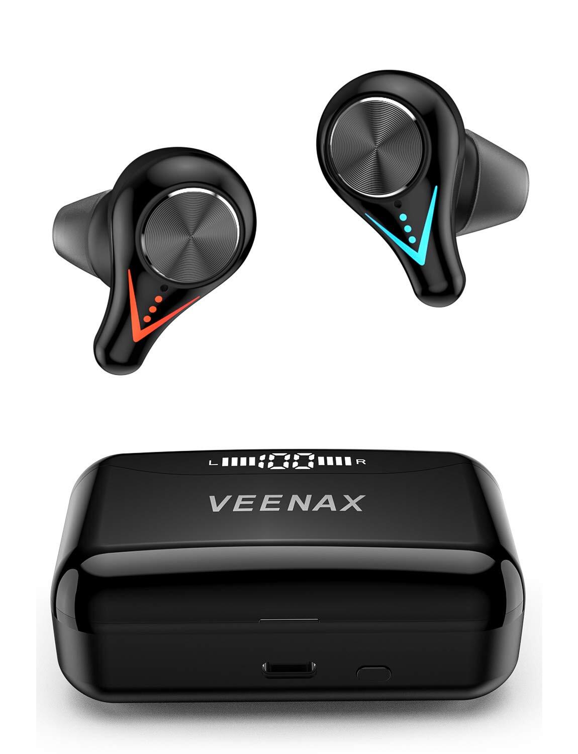 VEENAX L11 Wireless Earbuds Bluetooth Touch Control Sport Headphones with TWS