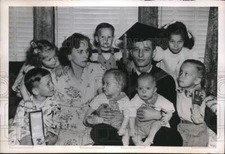 1949 Press Photo John Rudich 29 year old veteran and father of 7,