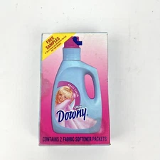 Vintage 1995 DOWNY ULTRA Fabric Softener SAMPLE PACK Box 2 Packets Y2K Prop New