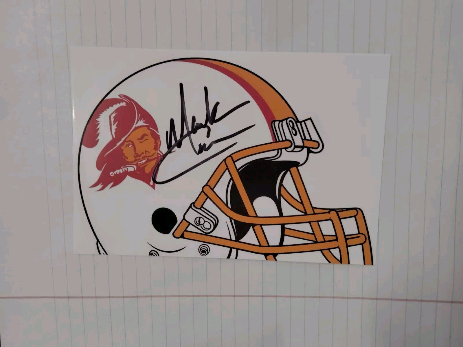 Mark Carrier Autographed 4x6 Photo NFL Tampa Bay Buccaneers