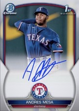 2023 Topps Bowman Auto Prospect Signature ANDRES MESA Digital
