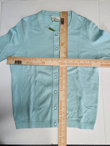 Women's Kate Spade Live Colorfully Sofia Cardigan Seaglass Size S NWT SRP $198 - Picture 5 of 7