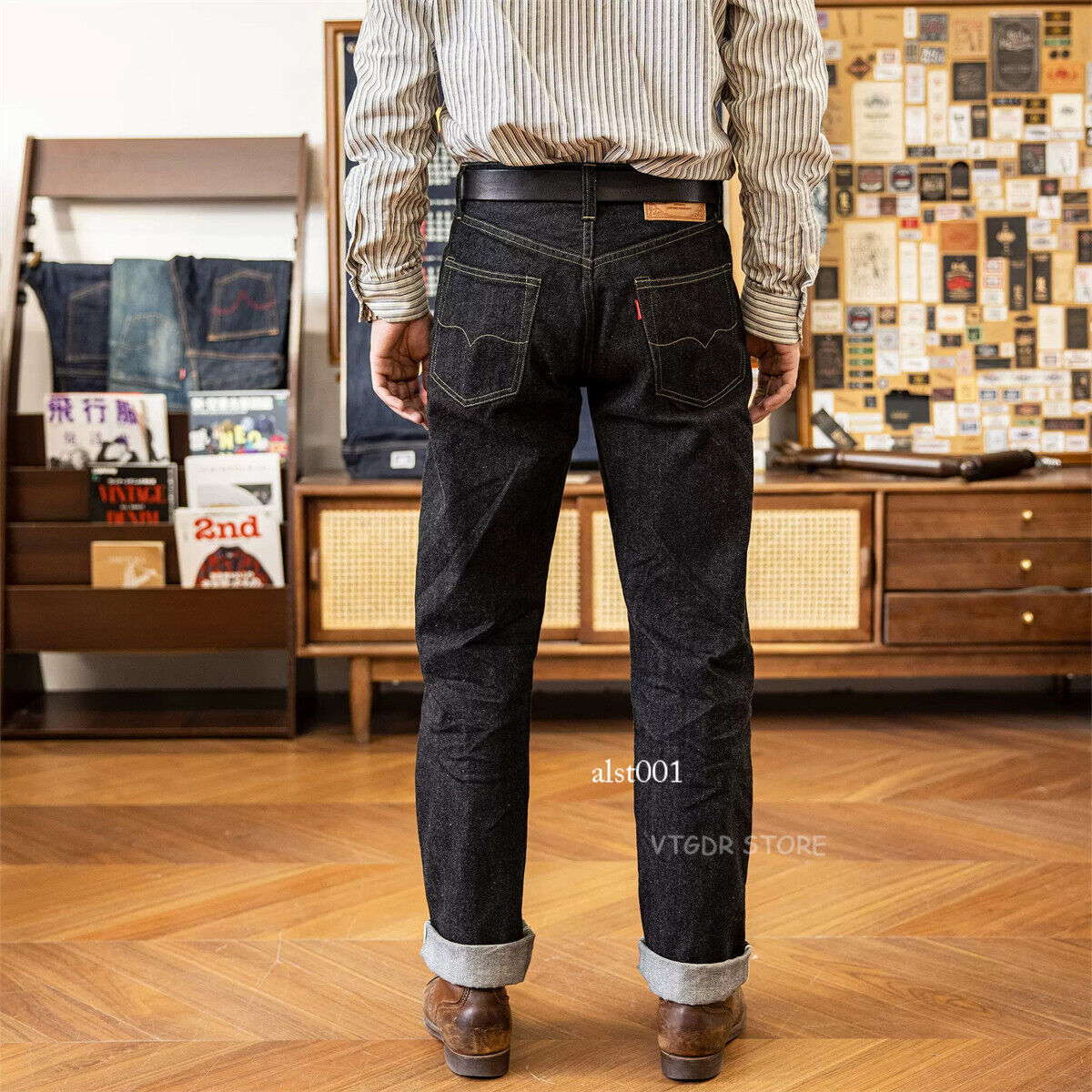 パンツ Norimid Rigid Denim Black/Red RIGID DENIM – BLACK/RED – NOREMID