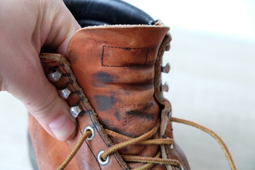 VINTAGE USA Mens Red Wing Supersole 6" 2245 Work Boots 8 3E Leather Safety Toe - Picture 8 of 8