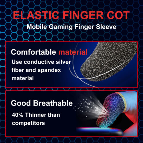 20Pcs PUBG Gaming Finger Sleeve Screen Game Controller Mobile Sweatproof Gloves - Picture 5 of 14