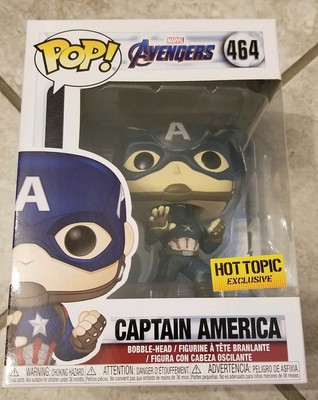 Captain America Funko Pop Marvel 464 Hot Topic Exclusive Ebay