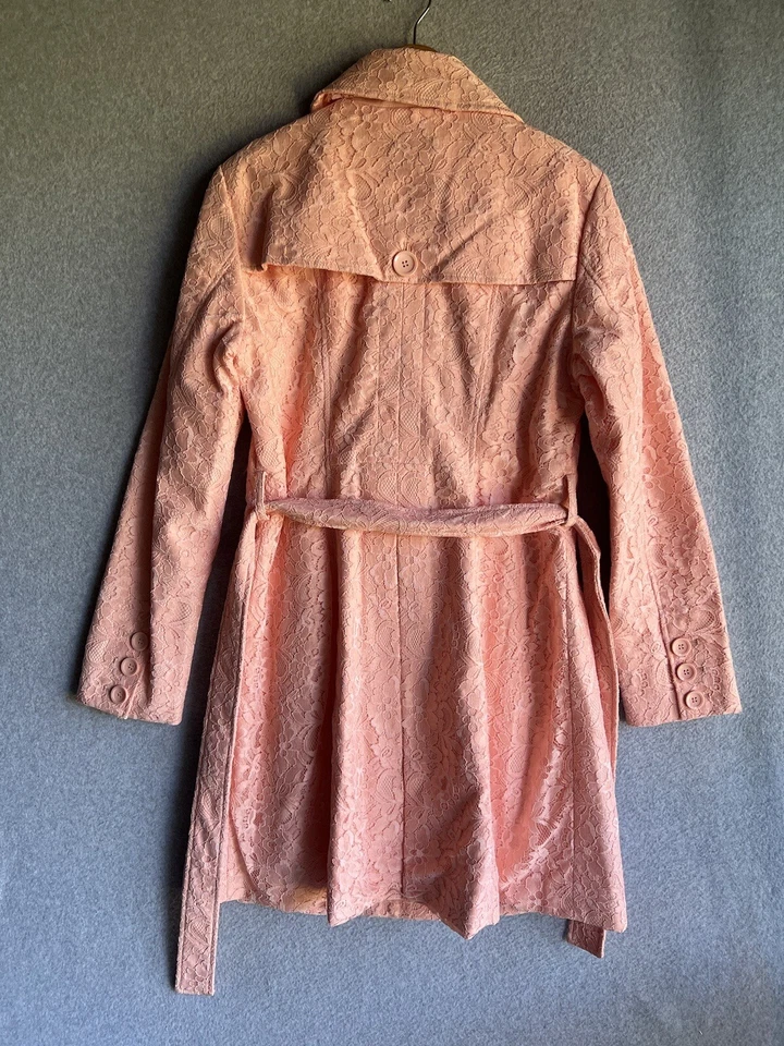 NUEVO NY&CO Abrigo Largo Guisante Floral Rosa Grande Foto 2 de 4