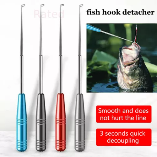 4PCS Easy Fish Hook Remover Detacher Fishing Hook Detacher Tackle Removal Tools