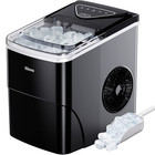 Ice Maker Countertop, 9 Cubes Ready in 6 Mins, 26Lbs in 24Hrs, Self-Cleaning Ice