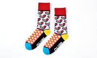 Romero Britto Women’s Woven Crew Socks: Hearts & Yellow Dots Yo-sox Romero Britto Women’s Woven Crew Socks: Hearts & Yellow Dots Yo-sox
