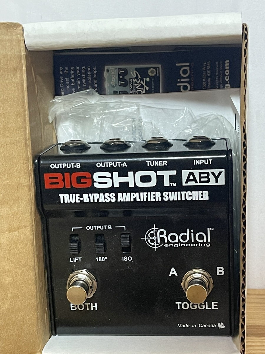 Radial BigShot ABY Amp ByPass Selector - Tuner, Transformer