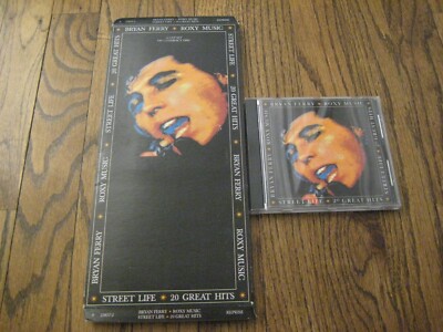 Bryan Ferry Roxy Music Street Life 20 Greatest Hits Longbox and original cd Rare