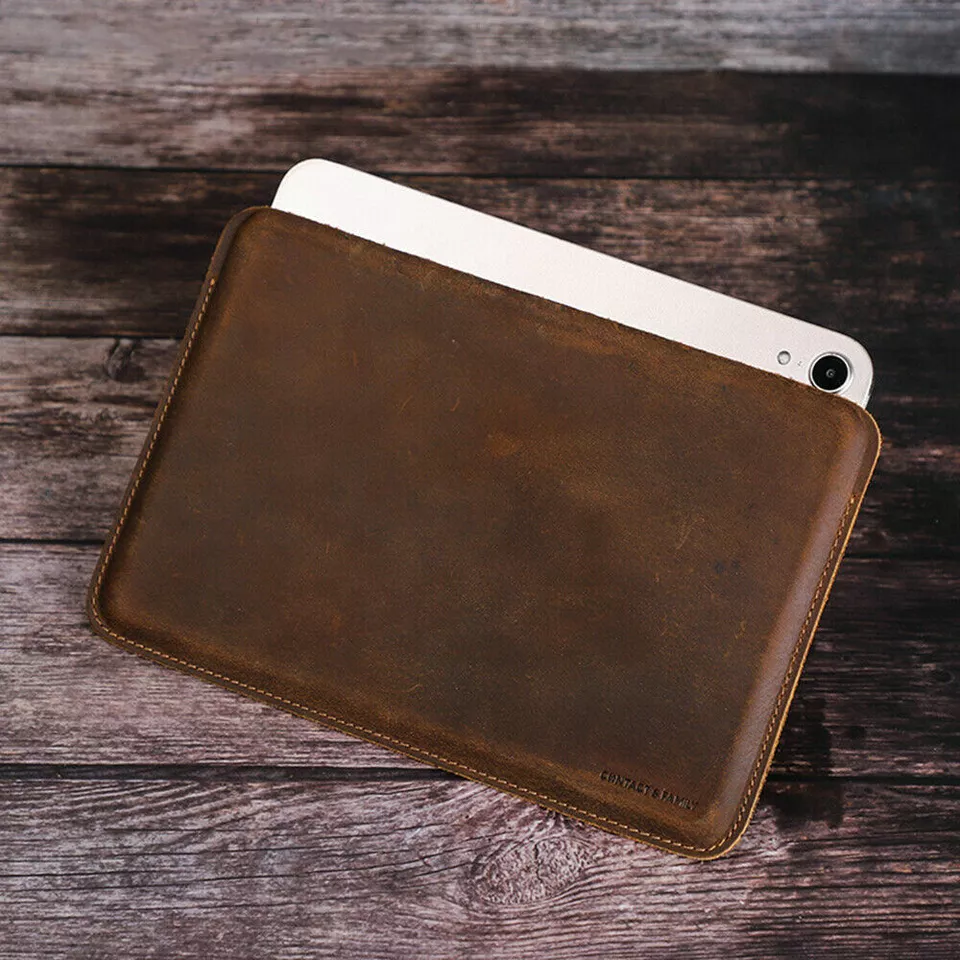 Luxury Genuine Leather Bag Pouch For iPad Mini 6 8.3" Mini 5 4 3 2 1 Sleeve Case - Image 2 of 4
