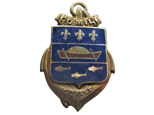 Groupement Colonial ANTILLES GUYANE insigne émail Drago authentique
