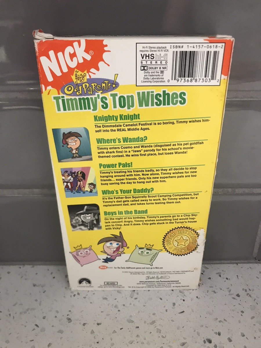 Timmyページ Fairly Odd Parents “Timmy's Top Wishes” (VHS) Pre-owned HTF