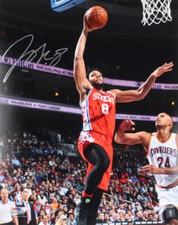JAHLIL OKAFOR SIGNED 16x20 PHOTO NEW ORLEANS PELICANS BROOKLYN NETS 76ers AUTO