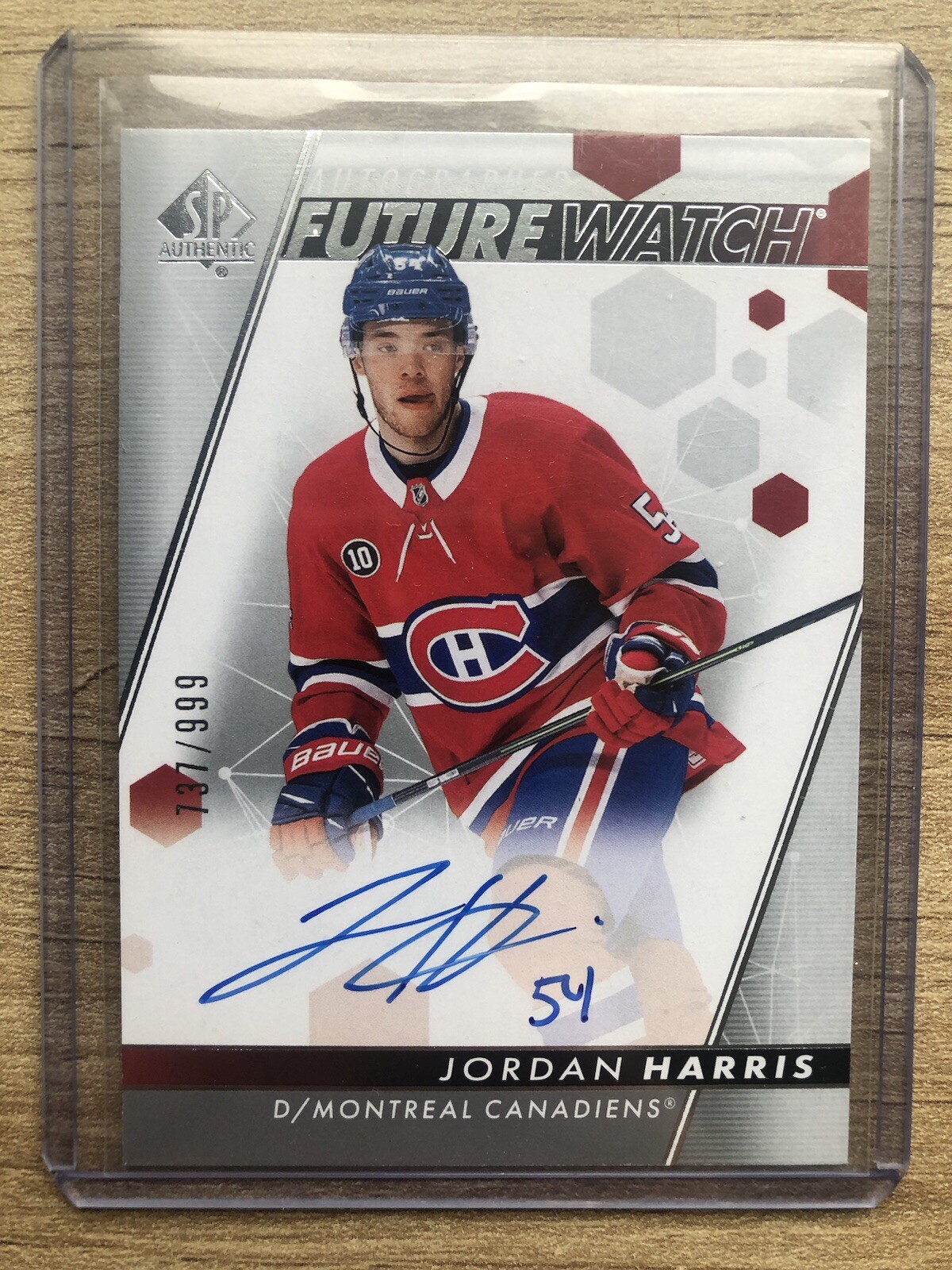 2022-23 SP Authentic Jordan Harris #124 Future Watch Auto FWA 737/999 RC