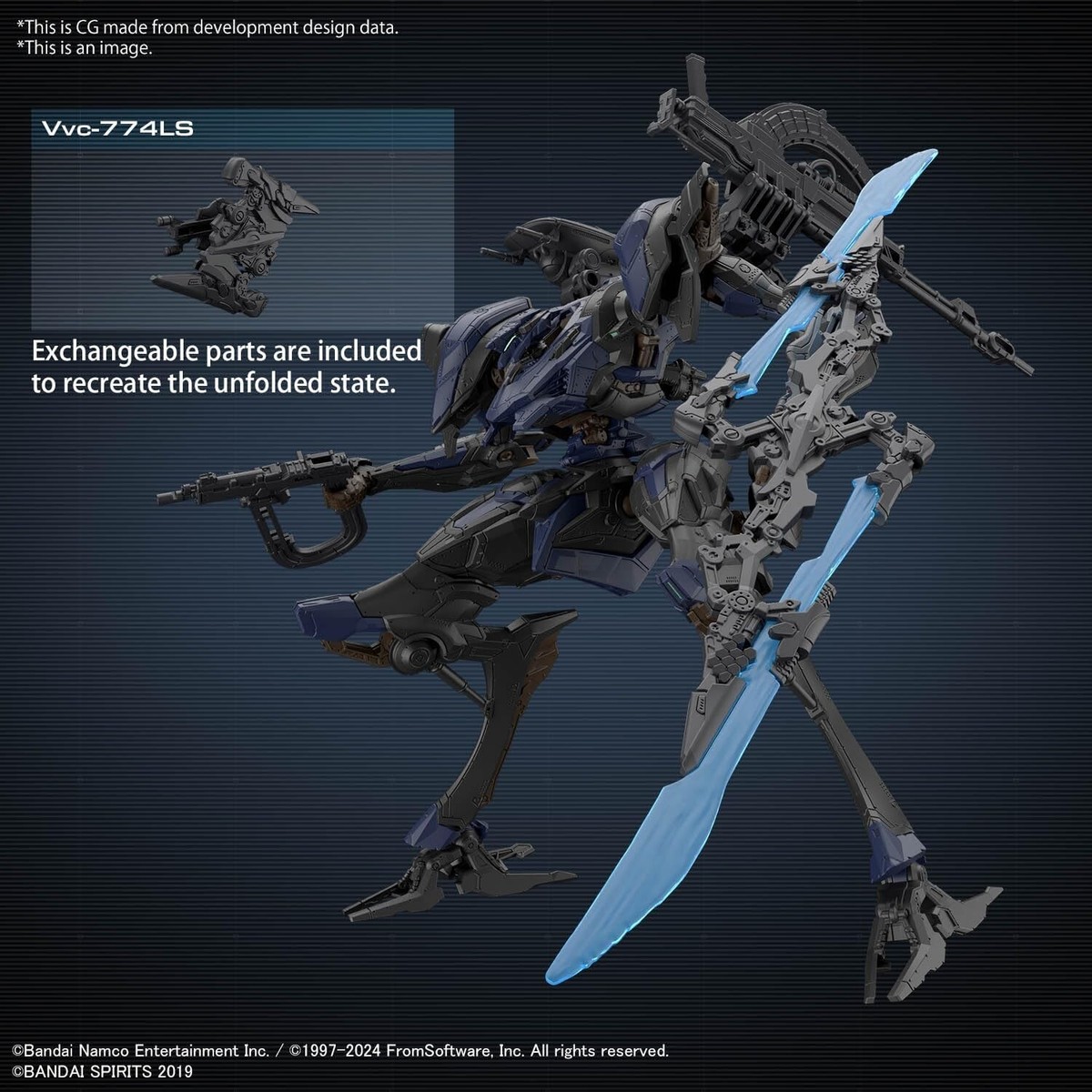 BANDAI 30MM Armored Core VI Schneider Nachtreiher 40E STEEL