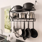 30-Inch Kitchen Pot Rack - Mounted Hanging Rack for Kitchen Storage and Organiza