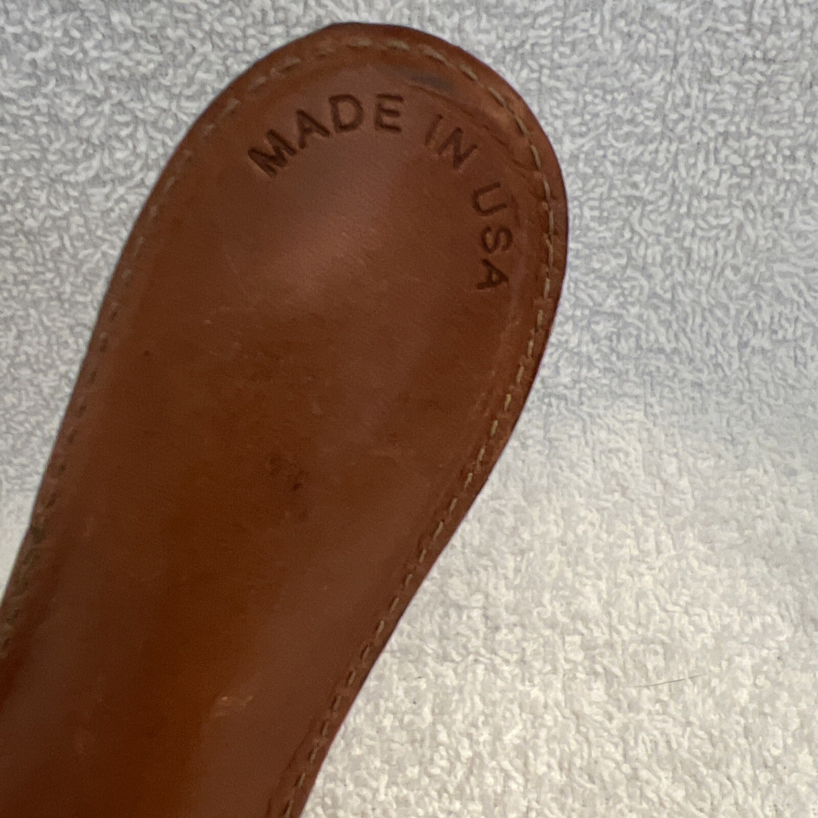 Nordstrom Shoe Horn Brown Leather Made In USA